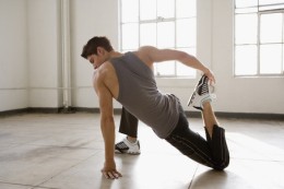 pre-workout stretching